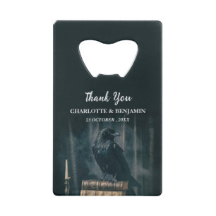 Corbeau personnalisé Halloween mariage Faveur