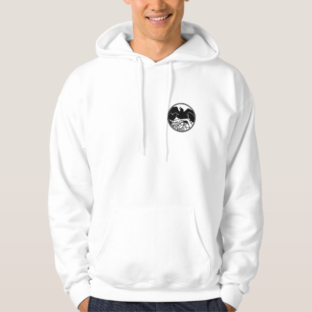Corbeau Sweat - shirt à capuche Unisex Corbeau / C (Devant)
