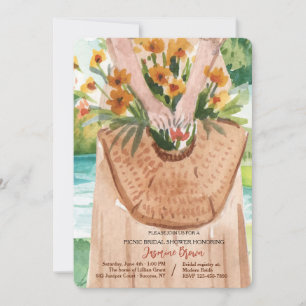 Corbeille de Fleurs Invitation