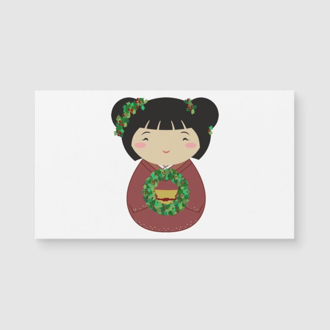 Corbeille de Noël Kokeshi (Devant)