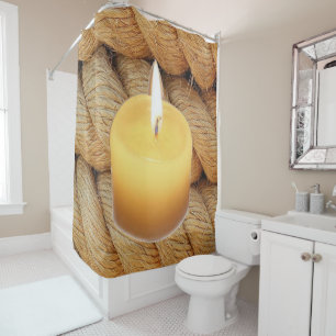 Corde à bougie du rideau de douche