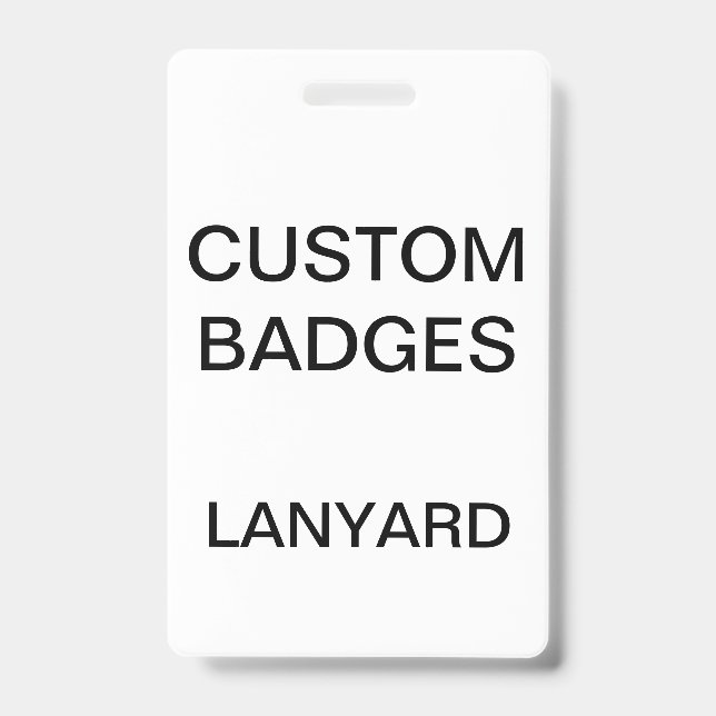 Cordons personnalisés pour badges (Avant)