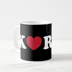 Corée Love Coeur café Mug