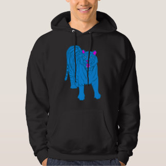 COREY TIGER 1980s RÉTRO TIGRE DEBOUT SWEAT À CAPUC