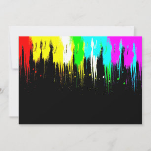 Corey Tiger 1980s Retro Vintage Peinture Drip