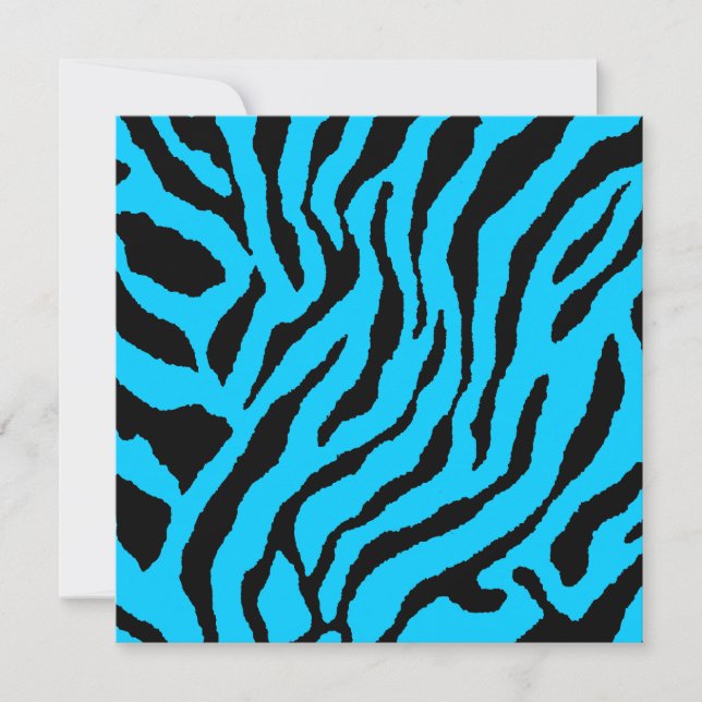 Corey Tiger Rayures Tigre 80s (Bleu) (Devant)