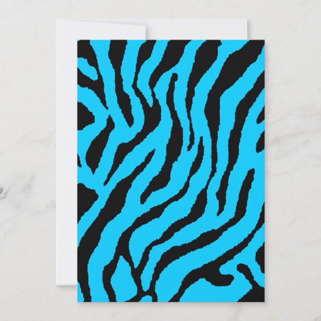 Corey Tiger Rayures Tigre 80s (Bleu) (Devant)