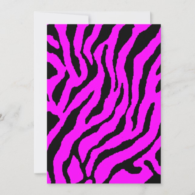Corey Tiger Rayures Tigre 80s (Rose) (Devant)