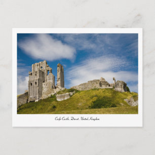 Corfe Castle, Dorset, Royaume-Uni Carte postale