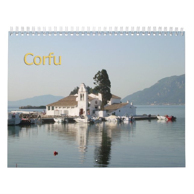 CORFU, Calendrier Mur GRÈCE (Protection)