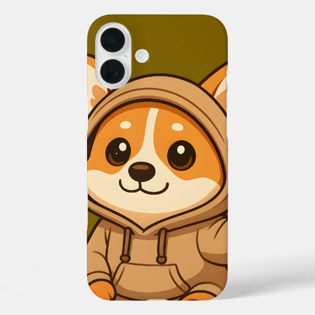 Corgi aux yeux mousseux mignons - étui téléphoniqu (Verso)