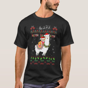 Corgi Chien à Cheval sur Lama Noël Sweat Ugly