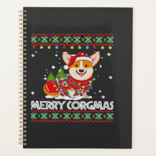 Corgi Chien Joyeux Corgmas Santa Corgi Noël Affreu