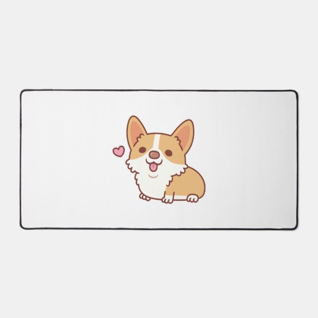 Corgi Chien mignon et souriant (Recto)