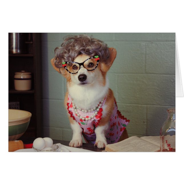 Corgi Cook Carte Get Well (Devant horizontal)