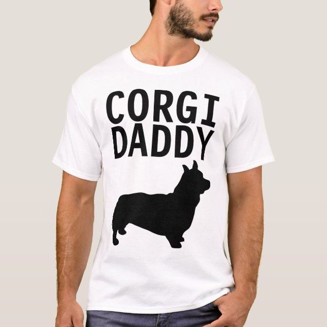 CORGI DAD DOG T-SHIRTS (DADDY) (Devant)