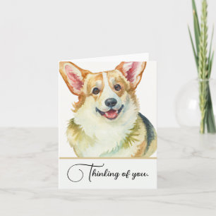 Corgi Dog Pensée Personnalisée De Vous Note