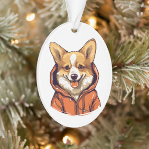 Corgi Drôle Portant un Sweat à Capuche