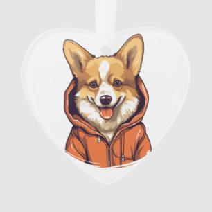 Corgi Drôle Portant un Sweat à Capuche