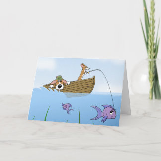 Corgi et carte de pêche de fils