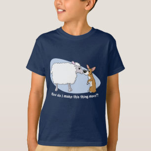 Corgi et T-shirt de l'enfant de moutons