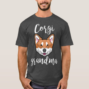 Corgi Grandma Chien Face T-Shirt Premium