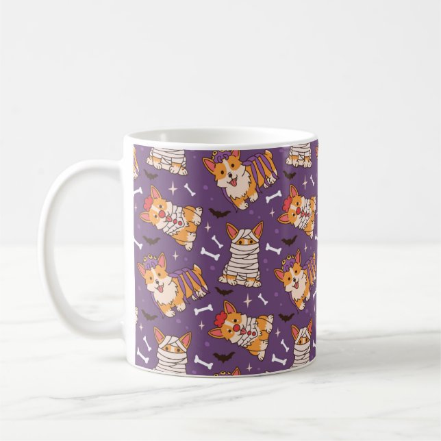 Corgi Halloween Mug (Gauche)