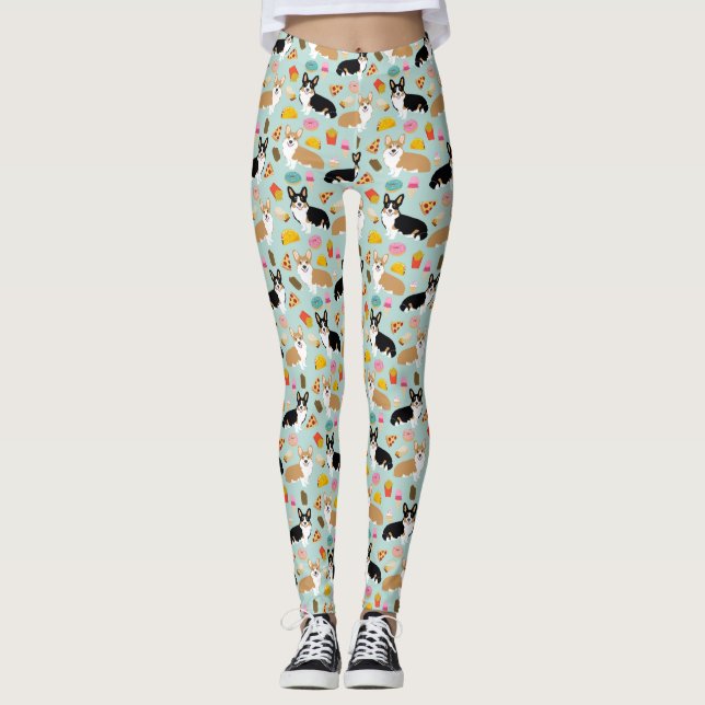 Corgi Leggings - de mignons cadeaux de corgi drôle (Devant)