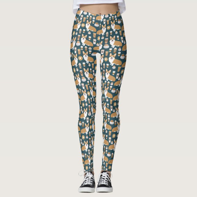 Corgi Leggings - mignons cadeaux de corgi (Devant)