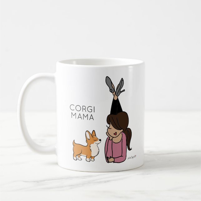Corgi Mama Coffee Mug personnalisé (Gauche)