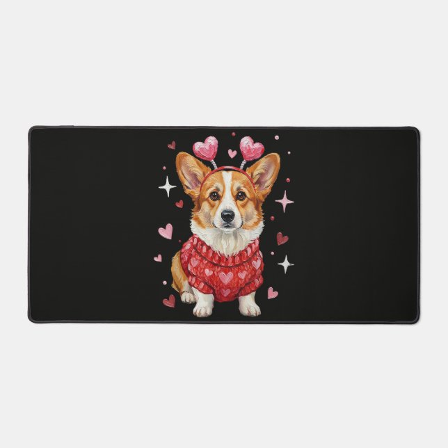 Corgi Mignon Cœur Saint Valentin (Recto)