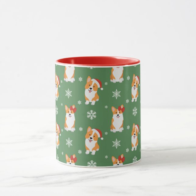 Corgi Mug de Noël mignon (Centre)