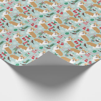 corgi noël papier xmas cadeau