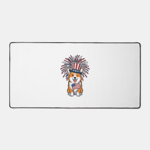 Corgi patriote feux d'artifice Chien Conception ve