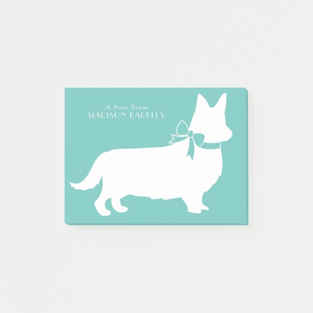 Corgi Pembroke Welsh Post-it Notes (Devant)