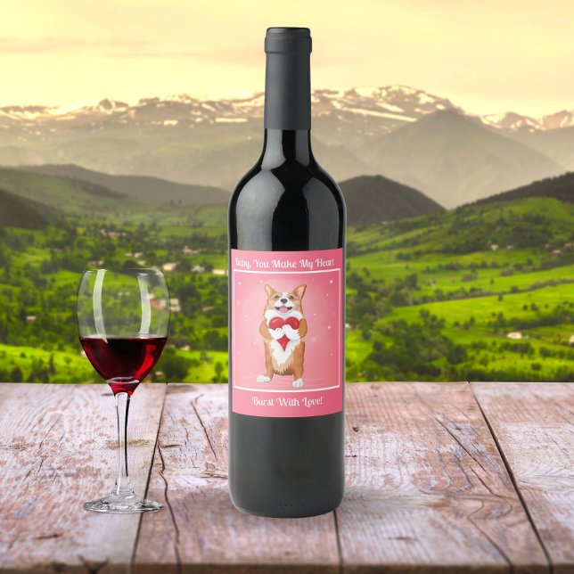 Corgi tenant un Étiquette cardiaque (Créateur téléchargé)