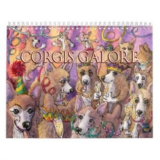 Corgis Galore - Chiens s'amusant - calendrier