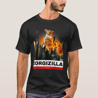 CORGIZILLA Funny Corgi Tshirt pour Amoureux de les