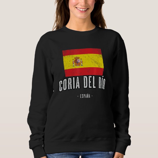 Coria Del Ro Espagne Es Drapeau Ville Haut - Bande (Devant)