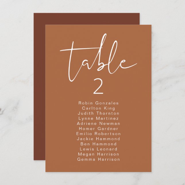 CORIANDER Carte de siège de table de bois moderne  (Devant / Derrière)