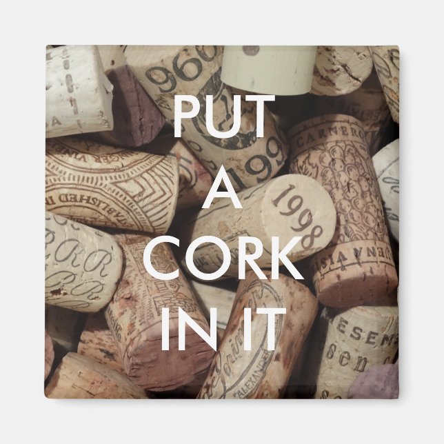 Cork It Magnet (Devant)
