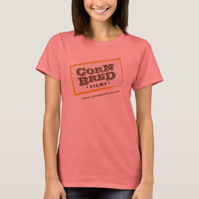 Corn Bred Films Dames Melange Ringer T-shirt (Devant)