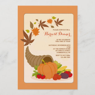 Corne de Plenty Invitation