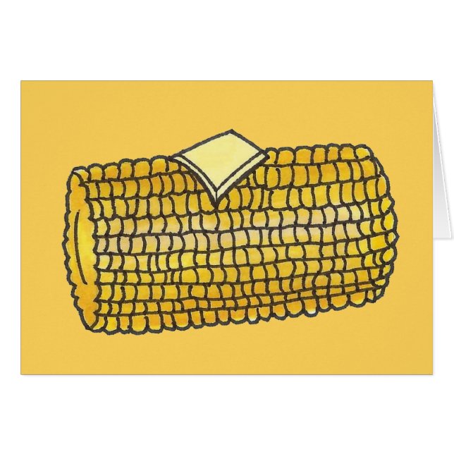 Corne d'oreille jaune sur le Cob Corncob Beurre pi (Devant horizontal)