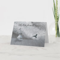 Corneille et girouette météorologique