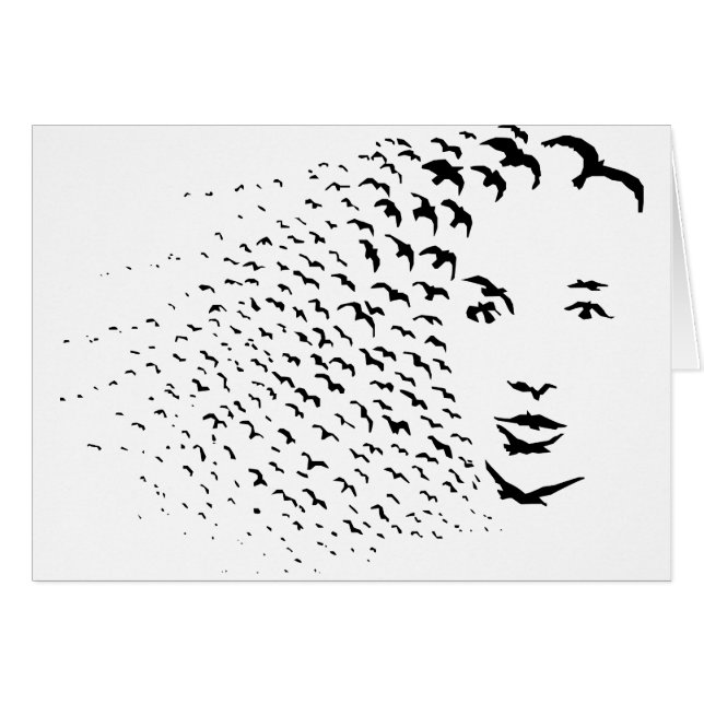 Corneilles de vol ou illusion optique de visage (Devant horizontal)