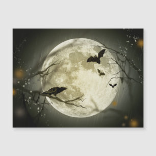Corneilles Éffrayantes de la Lune d'Halloween