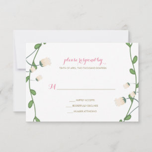 Corner Peony Wedding RSVP