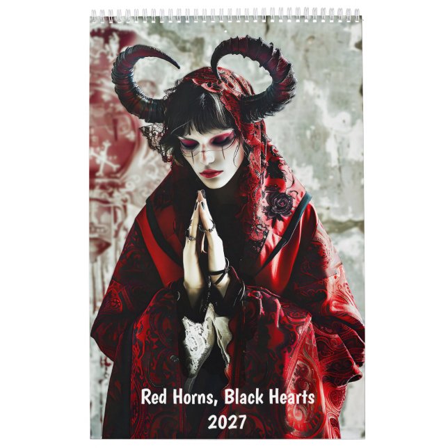Cornes Rouges, Cœurs Noirs - Calendrier de Style G (Protection)