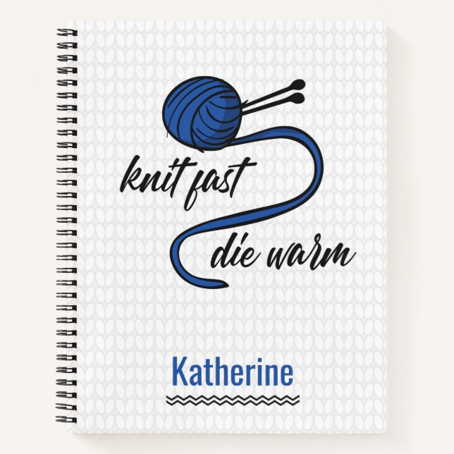 Cornflower Blue Knit Fast, Die Carnet chaud (Devant)